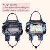 Picture of BabbleRoo Diaper Bag Backpack - Baby Essentials Travel Tote - Multi function Waterproof Diaper Bag, Travel Essentials Baby Bag with Changing Pad, Stroller Straps & Pacifier Case - Unisex, Blue Camo