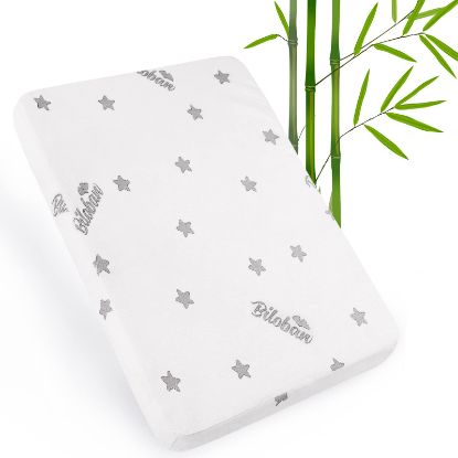 Picture of Crib Mattress Pad Topper Memory Foam 2-Inch Toddler Bed Mattress Fit Baby Crib Mattress with Removable Bamboo Crib Mattress Topper Cover Protector Waterproof Machine Wash & Non-Slip | 52“x 27“