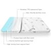 Picture of Crib Mattress Pad Topper Memory Foam 2-Inch Toddler Bed Mattress Fit Baby Crib Mattress with Removable Bamboo Crib Mattress Topper Cover Protector Waterproof Machine Wash & Non-Slip | 52“x 27“