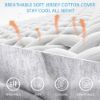 Picture of Chilling Home Pregnancy Pillow, Full Body Maternity Pillow for Pregnant Women, 63 inch Comfort U Shaped Pillow with Removable Washable Cover Cooling Jersey - Grey