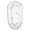 Picture of Mamibaby Baby Lounger for Newborn Cover - Newborn Lounger for 0-12 Months, Breathable & Portable Infant Lounger - Adjustable Cotton Soft Baby Floor Seat for Travel, Newborn Essentials (Crown)