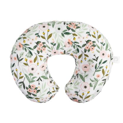 Picture of Boppy Original Nursing Pillow, Pink Garden, Ergonomic Nursing Essentials for Bottle and Breastfeeding, Firm Fiber Fill, with Removable Pillow Cover