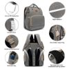 Picture of DEBUG Baby Diaper Bag Backpack with Changing Station for Boys Girl, Baby Registry Search Must Haves Shower Gifts Baby Stuff Newborn, Dad Grey Large Travel Waterproof Diapers Bag with Stroller Straps