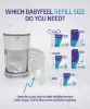 Picture of Babyfeel Refills for DEKOR PLUS Diaper Pails, 8 Pack, Exclusive 30% Extra Thickness, Fresh Powder Scent, Holds up to 4640 Diapers