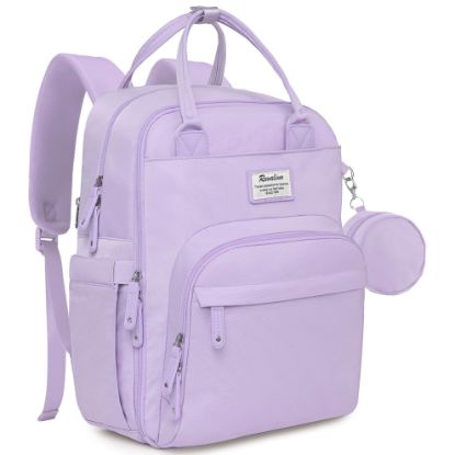 Picture of RUVALINO Diaper Bag Backpack, Multifunction Travel Pack Maternity Baby Changing Bags, Large Capacity, Waterproof, Taro Purple