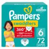 Picture of Pampers Swaddlers 360 Pull-On Diapers, Size 6, 72 Count for up to 100% Leakproof Skin Protection and Easy Changes