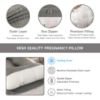 Picture of Pregnancy Pillow, Full Body Maternity Pillow 57 inch, with Removable Washable Cover - Sleep Support for Legs, Back, Neck, Shoulder, HIPS, Belly for Pregnent Women (Cooling Cover)