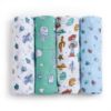 Picture of aden + anais Essentials Muslin Swaddle Blankets, Newborn Receiving Blanket for Swaddling, 100% Cotton Baby Swaddle Wrap, 4 Pack, Toy Story