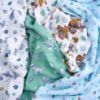 Picture of aden + anais Essentials Muslin Swaddle Blankets, Newborn Receiving Blanket for Swaddling, 100% Cotton Baby Swaddle Wrap, 4 Pack, Toy Story