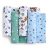 Picture of aden + anais Essentials Muslin Swaddle Blankets, Newborn Receiving Blanket for Swaddling, 100% Cotton Baby Swaddle Wrap, 4 Pack, Toy Story