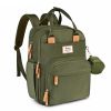 Picture of RUVALINO Diaper Bag Backpack - Multifunction Travel Back Pack Maternity Baby Changing Bags, Diaper Changing Totes, Large Capacity, Waterproof and Stylish, Baby Travel Essential, Army Green