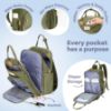 Picture of RUVALINO Diaper Bag Backpack - Multifunction Travel Back Pack Maternity Baby Changing Bags, Diaper Changing Totes, Large Capacity, Waterproof and Stylish, Baby Travel Essential, Army Green