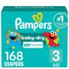 Picture of Pampers Diapers - Baby Dry - Size 3, 168 Count, Absorbent Disposable Infant Diaper (Packaging May Vary)