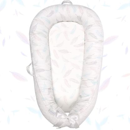 Picture of Mamibaby Baby Lounger Cover,100% Cotton Breathable Soft Newborn Lounger Cover, Portable Lightweight Adjustable Infant Floor Seat for Travel, Newborn Must Have Essentials Baby Registry Search