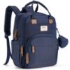 Picture of RUVALINO Diaper Bag Backpack, Multifunction Travel Back Pack Maternity Baby Changing Bags, Diaper Changing Totes, Waterproof and Stylish, Navy Blue