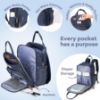 Picture of RUVALINO Diaper Bag Backpack, Multifunction Travel Back Pack Maternity Baby Changing Bags, Diaper Changing Totes, Waterproof and Stylish, Navy Blue