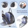 Picture of RUVALINO Diaper Bag Backpack, Multifunction Travel Pack Maternity Baby Changing Bags, Large Capacity, Waterproof, Dark Gray