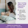 Picture of Boppy Nursing Pillow, Green Sage Leaf, Larger, More Supportive Pillow for Breastfeeding and Bottle Feeding, Firmer Fill, Higher Lift, Larger Area Than Original Nursing Pillow