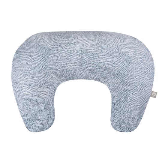 Picture of Boppy Nursing Pillow, Blue Speckled Current, Larger, Firmer, More Supportive Pillow for Breastfeeding and Bottle Feeding, Firmer Fill, Higher Lift, Larger Area Than Original Nursing Pillow