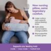 Picture of Boppy Nursing Pillow, Blue Speckled Current, Larger, Firmer, More Supportive Pillow for Breastfeeding and Bottle Feeding, Firmer Fill, Higher Lift, Larger Area Than Original Nursing Pillow