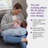 Picture of Boppy Nursing Pillow, Blue Speckled Current, Larger, Firmer, More Supportive Pillow for Breastfeeding and Bottle Feeding, Firmer Fill, Higher Lift, Larger Area Than Original Nursing Pillow