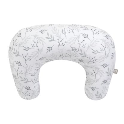 Picture of Boppy Nursing Pillow, Gray Gentle Leaves, Larger, Firmer, More Supportive Pillow for Breastfeeding and Bottle Feeding, Firmer Fill, Higher Lift, Larger Area Than Original Nursing Pillow