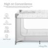 Picture of Dream On Me Zodiak Portable Playard in Cool Gray, Lightweight, Packable and Easy Setup Baby Playard, Breathable Mesh Sides and Soft Fabric - Comes with a Removable Padded Mat