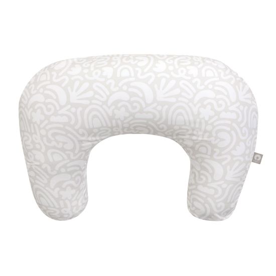 Picture of Boppy Nursing Pillow, Cream Retro Squiggles, Larger, More Supportive Pillow for Breastfeeding and Bottle Feeding, Firmer Fill, Higher Lift, Larger Area Than Original Nursing Pillow