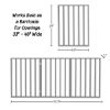 Picture of Pet Gate - 3-Panel Indoor Foldable Dog Fence for Stairs, Hallways, or Doorways - 54x24-Inch Retractable Wood Freestanding Dog Gates by PETMAKER (Gray)