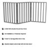 Picture of Pet Gate - 3-Panel Indoor Foldable Dog Fence for Stairs, Hallways, or Doorways - 54x24-Inch Retractable Wood Freestanding Dog Gates by PETMAKER (Gray)