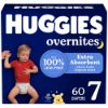 Picture of Huggies Size 7 Overnites Baby Diapers: Overnight Diapers, Size 7 (41+ lbs), 60 Ct, Packaging May Vary
