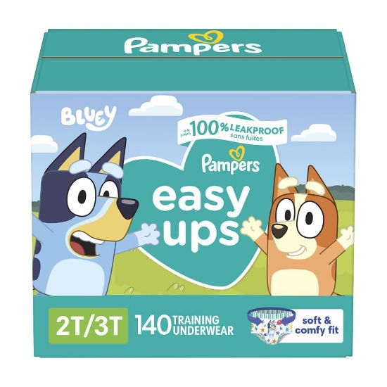 Picture of Pampers Training Pants - Easy Ups Boys & Girls Bluey - Size 2T-3T, 140 Count, Children's Potty Underwear (Packaging May Vary)