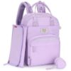 Picture of RUVALINO Diaper Bag Backpack, Multifunction Travel Pack Maternity Baby Changing Bags, Large Capacity, Waterproof, Purple