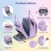 Picture of RUVALINO Diaper Bag Backpack, Multifunction Travel Pack Maternity Baby Changing Bags, Large Capacity, Waterproof, Purple