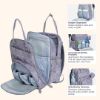 Picture of BabbleRoo Diaper Bag Backpack - Baby Essentials, Travel Essentials Baby Bag with Changing Pad, Stroller Straps & Pacifier Case - Unisex, Gray Swirls