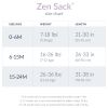 Picture of Nested Bean Zen Sack®- Gently Weighted Sleep Sacks | Baby 15-24M | TOG 0.5 | 100% Cotton | Eases After Swaddle Comfort | Aids Self-Soothing | 2-Way Zipper | Machine Washable