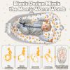 Picture of Baby Lounger for Newborn Cover - Newborn Lounger for 0-12 Months, Breathable & Portable Infant Lounger - Adjustable Cotton Soft Baby Floor Seat for Travel, Newborn Essentials - Rainbow…