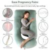 Picture of BATTOP Pregnancy Pillows for Sleeping,Full Body Maternity Pillow,Support for Back,Hips,Legs,Belly for Pregnant Women,Pregnancy Pillow with Removable Cover