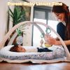 Picture of Baby Lounger for Newborn Cover - Newborn Lounger for 0-12 Months, Breathable & Portable Infant Lounger - Adjustable Cotton Soft Baby Floor Seat for Travel, Newborn Essentials -Sheep Monkey…
