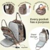 Picture of RUVALINO Diaper Bag Backpack, Multifunction Travel Back Pack Maternity Baby Changing Bags, Large Capacity, Waterproof, Yellow Leopard