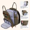 Picture of BabbleRoo Diaper Bag Backpack - Baby Essentials Travel Tote - Multi Function Waterproof Diaper Bag, Travel Essentials Baby Bag with Changing Pad, Stroller Straps & Pacifier Case - Unisex, Army Green