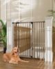 Picture of InnoTruth 36" Extra Tall Baby Gate for Doorways, 28.9-42.1" Wide Dog Gates for The House One-Hand Opening, Taller Gate for Big Dog Gates for Stairs, Hallways, Bedrooms, Easy Install Kid Gate,Brown
