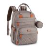 Picture of BabbleRoo Diaper Bag Backpack - Baby Essentials Travel Tote - Multi function Waterproof Diaper Bag, Travel Essentials Baby Bag with Changing Pad, Stroller Straps & Pacifier Case - Unisex, Khaki