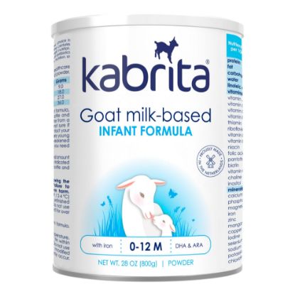 Picture of Kabrita Goat Milk Infant Formula - Easy to Digest Baby Formula 0-12 Months - Contains Prebiotics, Iron, DHA, Non-GMO - Gentle on Sensitive Tummies - Formula Supporting Gut Health & Sleep - 28Oz