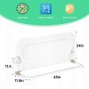 Picture of UPGOGO Folding Bed Rail for Toddlers,Baby Bed Rail Guard with Reinforced Anchor Safety System,Fit Bunk,Full Size,Queen,King,Twin(White,43"x23.6")