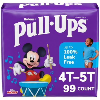 Picture of Pull-Ups Boys' Potty Training Pants, 4T-5T (38-50 lbs), 99 Count (3 Packs of 33)