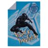 Picture of Marvel Black Panther Blue, Black, and Grey Warrior King 4 Piece Toddler Bed Set - Comforter, Fitted Bottom Sheet, Flat Top Sheet and Reversible Pillowcase