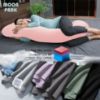 Picture of MOON PARK Pregnancy Pillows for Sleeping - U Shaped Full Body Maternity Pillow with Removable Cover - Support for Back, Legs, Belly, HIPS - 57 Inch - Pink - Cooling Cover