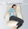 Picture of MOON PARK Pregnancy Pillows for Sleeping - U Shaped Full Body Maternity Pillow with Removable Cover - Support for Back, Legs, Belly, HIPS - 57 Inch - Ivory - Cooling Cover