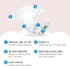 Picture of Amazon Brand - Mama Bear Plush Protection Diapers - Size 1, One Month Supply, Hypoallergenic Premium Disposable Baby Diapers, 216 Count (Pack of 4), White and Cloud Dreams